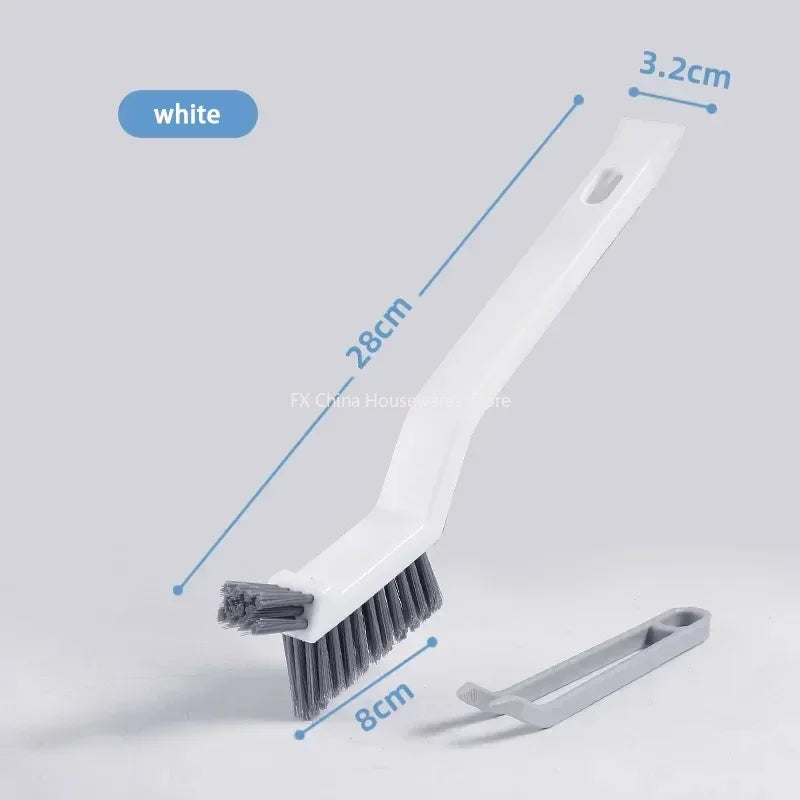 V-Shaped Gap Cleaning Brush - Multi-Purpose Hard Bristle Tool for Bathroom, Kitchen & Tile Grout - Efficient Dead Spot Cleaner