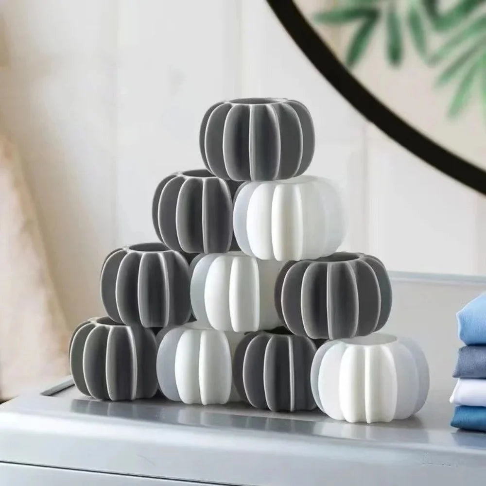 5/10Pcs Magic Laundry Balls Clothes Stain Removal Silicone Reusable Washing Ball for Knot Prevention Hair Catcher Cleaning Tool