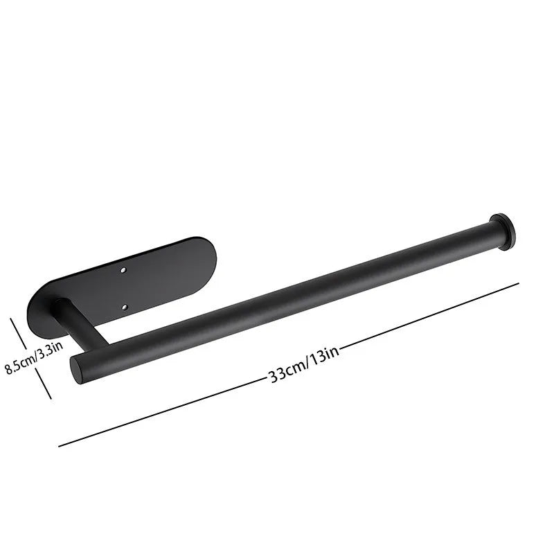 Kitchen Paper Towel Holder Adhesive Tissue Hanger Toilet Roll Paper Dispenser Cabinet Storage Napkin Rack Bathroom Accessories