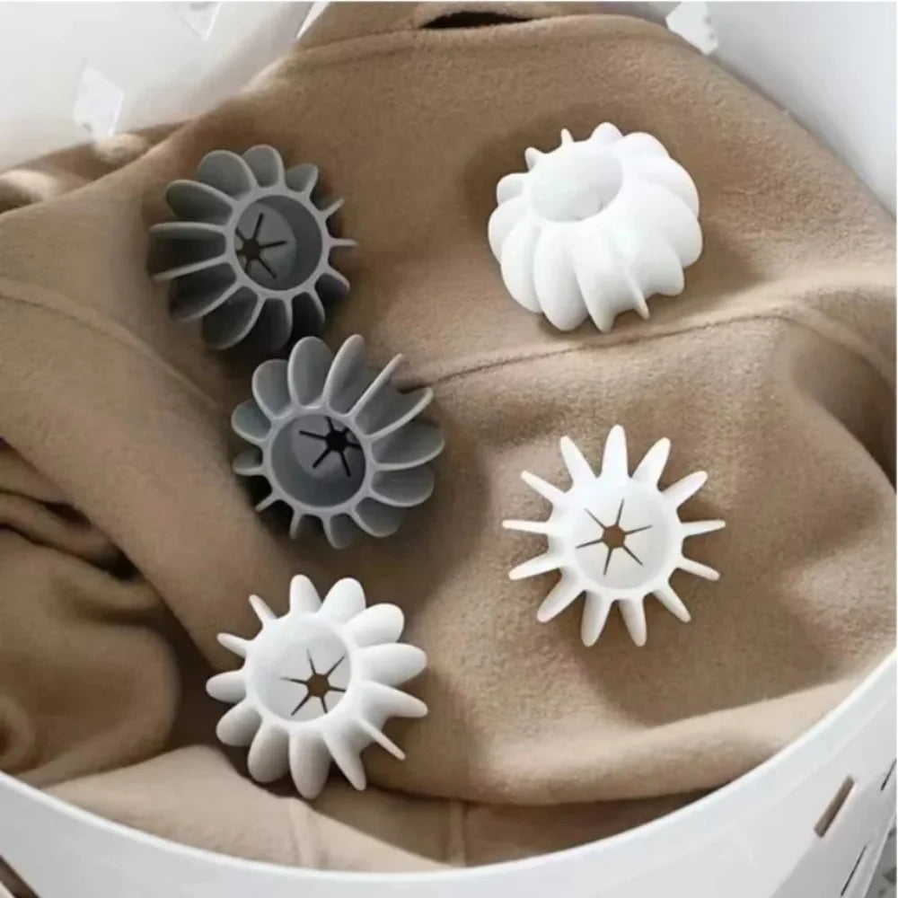 5/10Pcs Magic Laundry Balls Clothes Stain Removal Silicone Reusable Washing Ball for Knot Prevention Hair Catcher Cleaning Tool