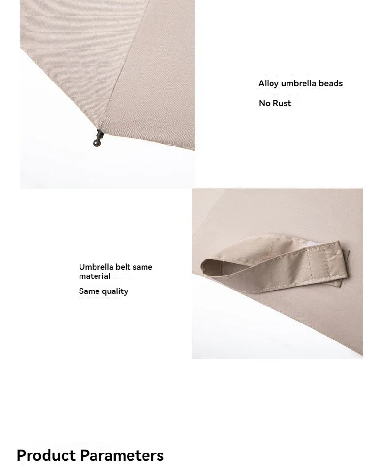 Morandi Fully Automatic Umbrella Black Glue Sunscreen Sun Umbrella Plus Sun Umbrella Wholesale