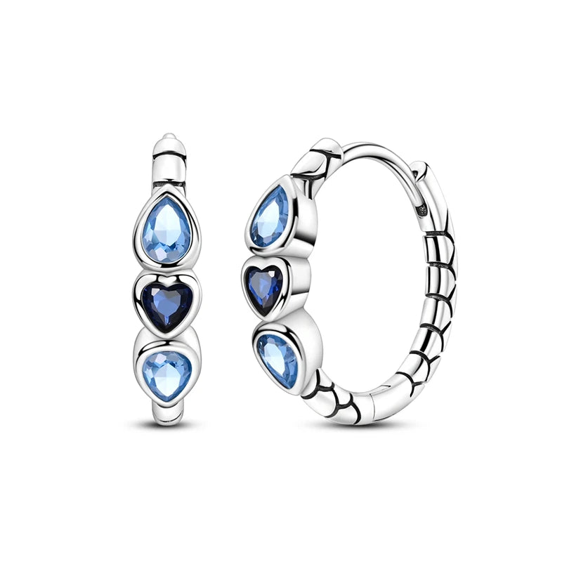 New 925 Sterling Silver Sparkling Zircon Four-Leaf clover Women Earrings Brilliant Wedding Engagement Star Earrings Jewelry Gift