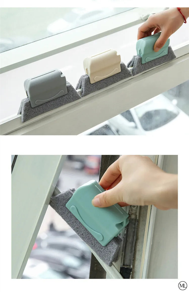 Window Track Cleaner Window Groove Cleaning Brush Tools Set for Door Groove Sliding Door Track Crevice Household Clean Tool