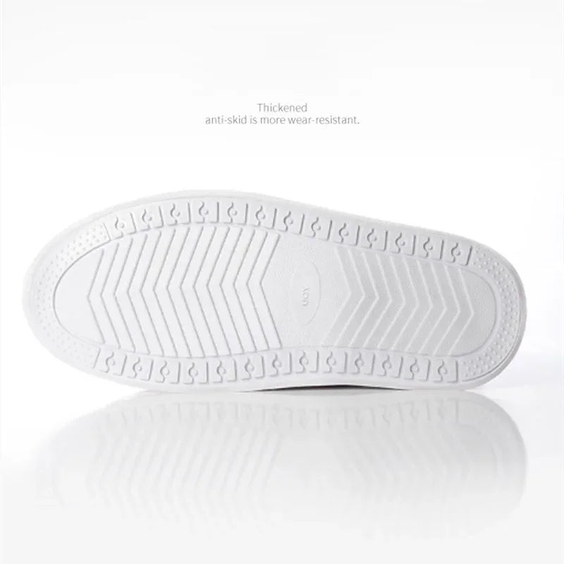 Unisex Waterproof Shoe Covers Non-Slip PVC Silicone Sole Reusable White for Rain And Snow Multiple Sizes