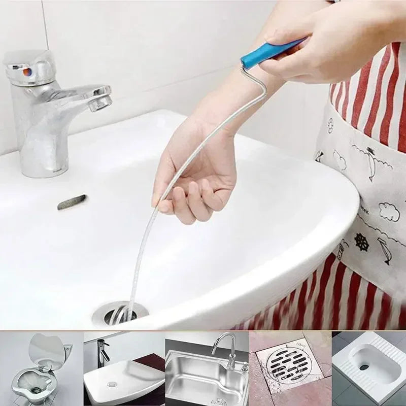Multi-Pack Drain Cleaner Hooks Professional Pipe Hair Removal Tool for Toilet/Sink Outlet Sewer Dredging Kit