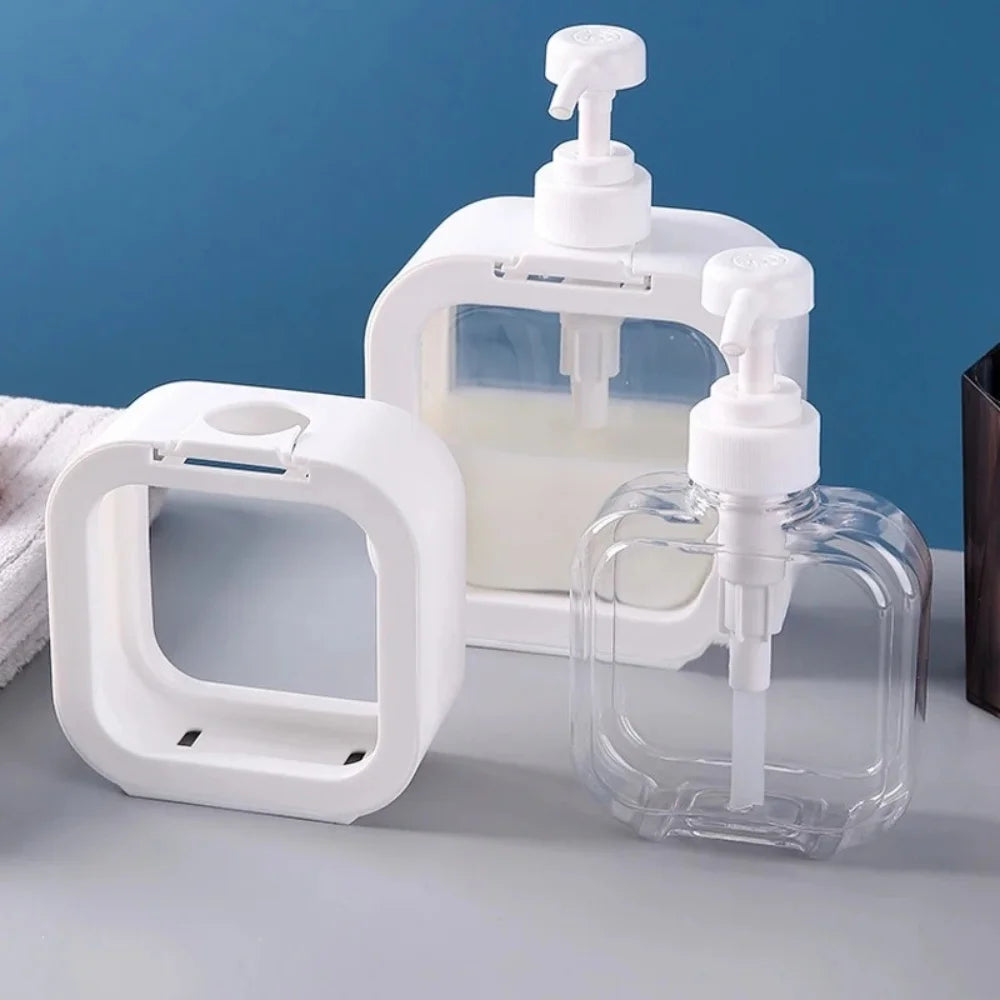500/300mL Large Capacity Transparent Soap Lotion Dispenser Bottle Press Pump Plastic Hand Sanitizer For Kitchen Bathroom Travel