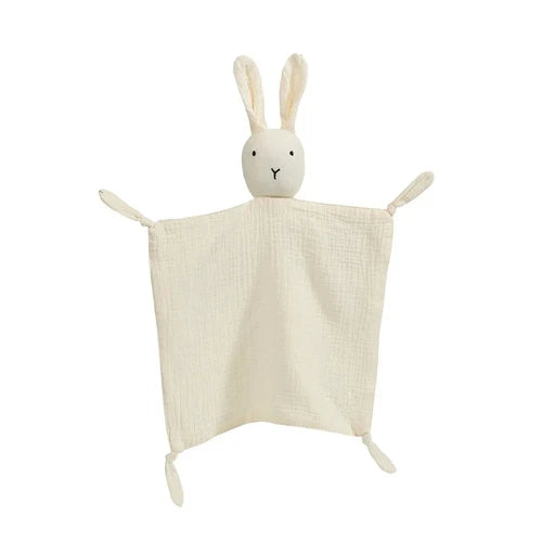Baby Cotton Muslin Comforter Blanket Soft Newborn Sleeping Dolls Kids Fashion Sleep Toy Soothe Appease Towel Bibs