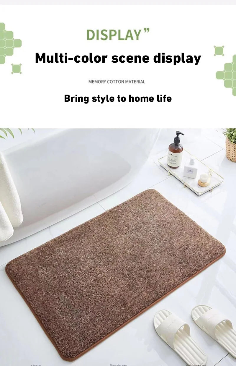 Super Absorbent Floor Mat Super Absorbent Bath Mat Super Anti Slip Coral Velvet Bathroom Floor Mat Door Mat Bathroom No Slip Mat