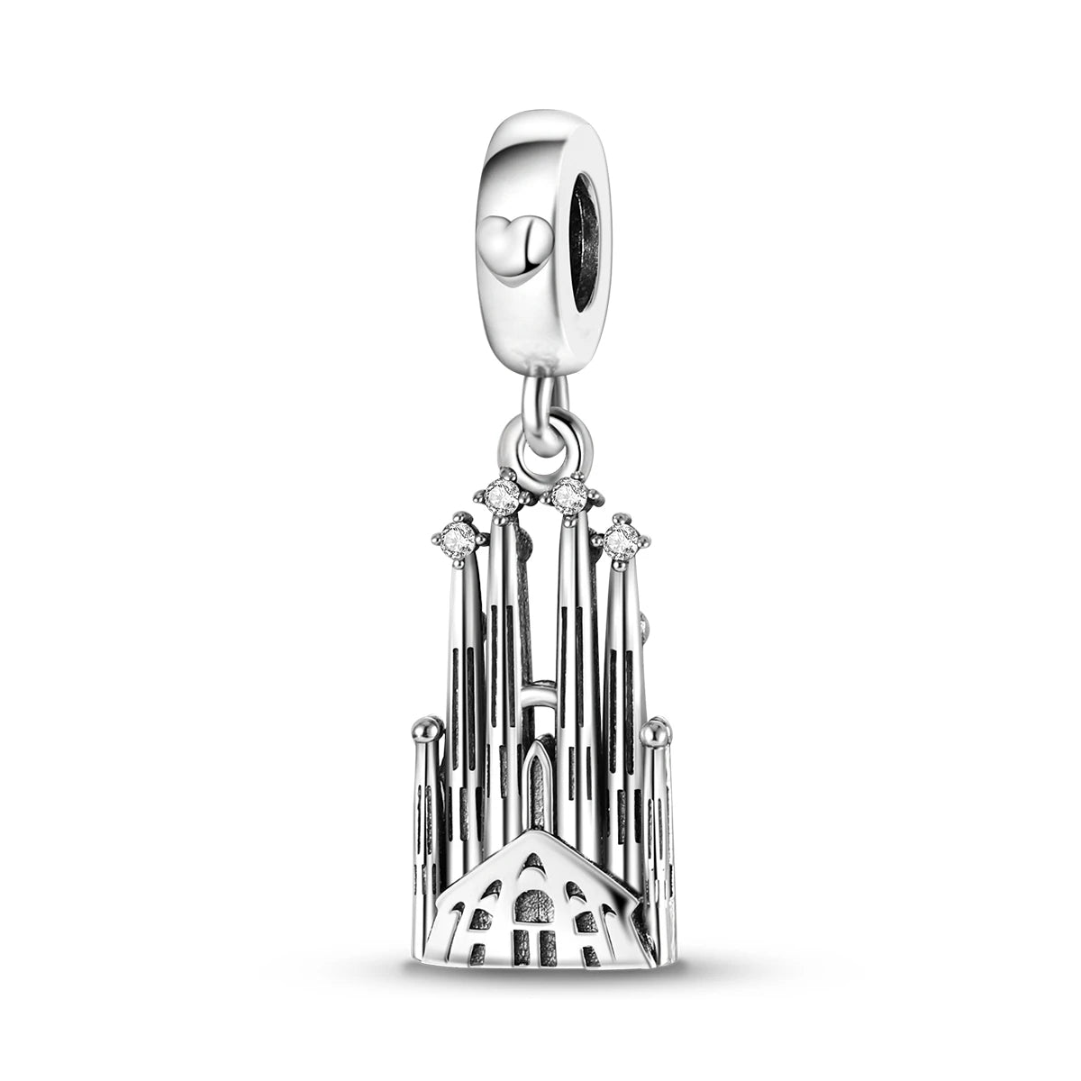 Travel Charm 925 Silver Plane Paris Tower Pendant Fit Bracelet Beads Making Woman Fashion Jewelry