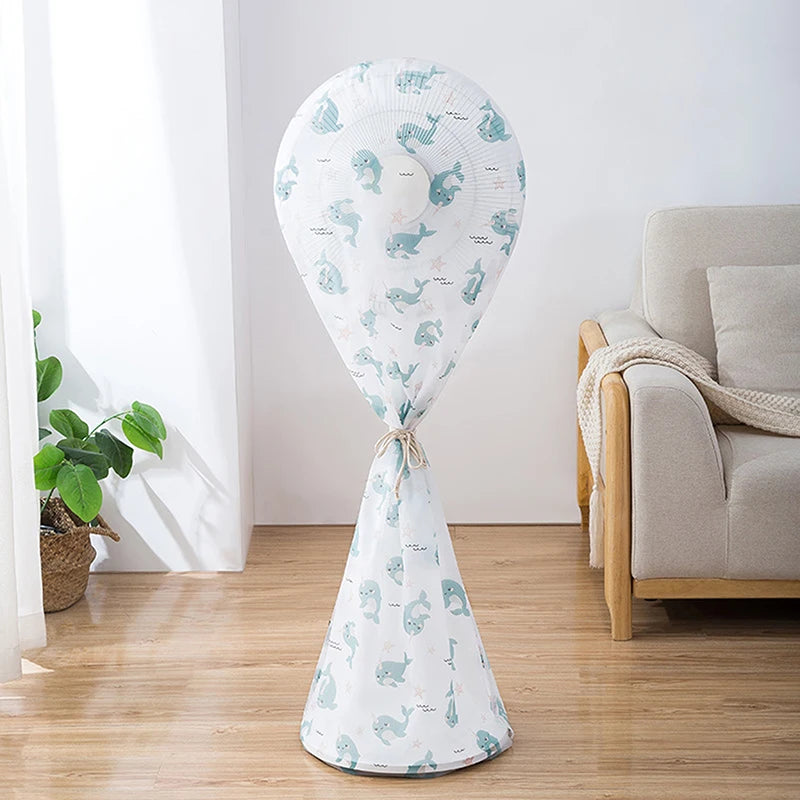 Portable Dustproof All-inclusive Electric Fan Dust Cover Household Floor Fan Cover Waterproof Protective Cover Accessories