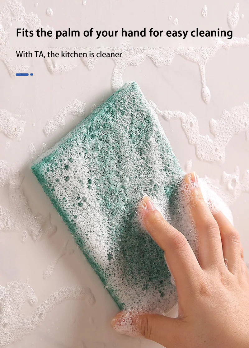5/10/20/30PCS Scrub Pads Household Kitchen Oil Removal Dishwashing Pot Pads Scratch Free Multipurpose Reusable Cleaning Dishrag