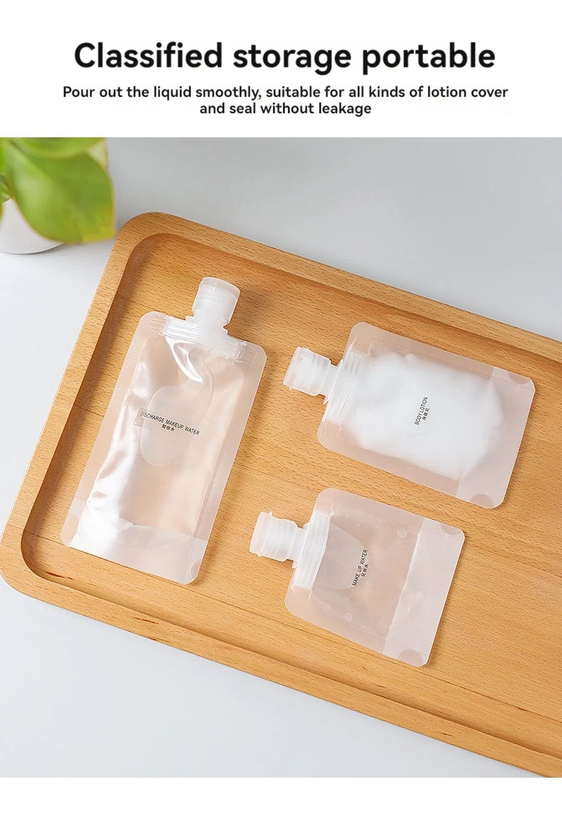 10Pcs 30/50/100ML Thickened Travel Subpackage Cosmetic Lotion Shower Gel Shampoo Portable Facial Cleanser