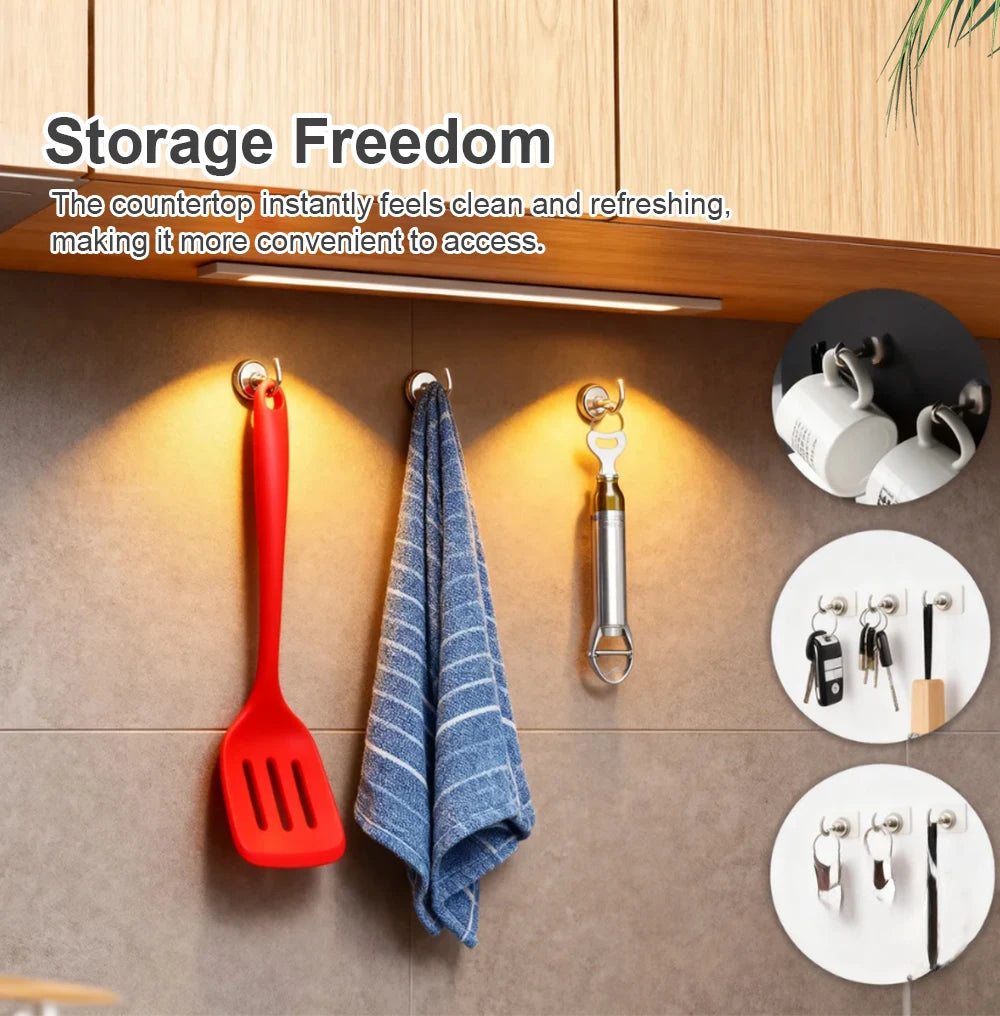 Magnetic Hooks Super Strong Magnets Neodymium Magnet Powerful Magnets Hanging Hooks for Bathroom Kitchen Organizers