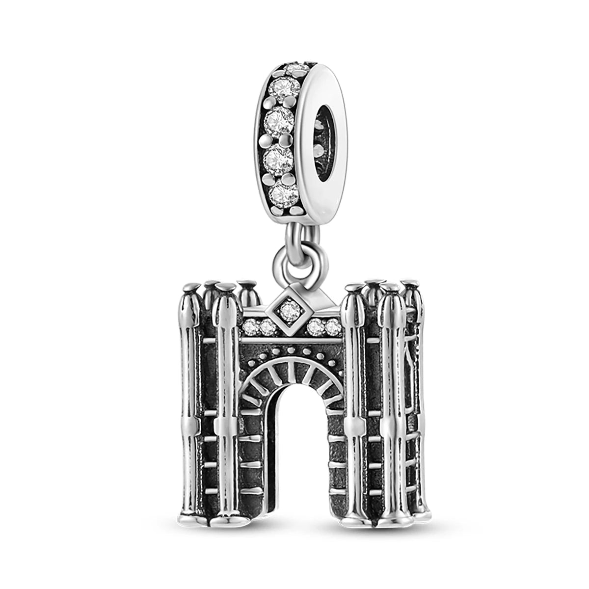 Travel Charm 925 Silver Plane Paris Tower Pendant Fit Bracelet Beads Making Woman Fashion Jewelry