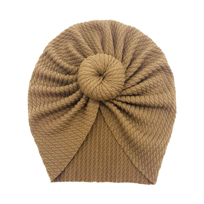 Cute Bow Baby Turban Hat Double Layer Big Bowknot Newborn Hat Soft Warm Elastic Kids Head Beanie Babies Accessories