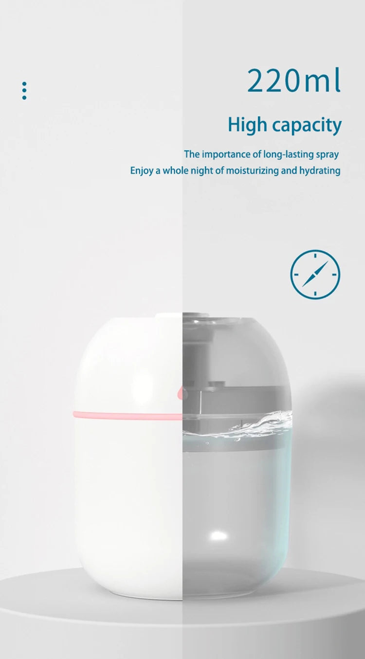 Mini Portable Water Drop Air Humidifier USB Desktop Indoor Household Mute Air Atomization Humidifier  essential oil diffuser