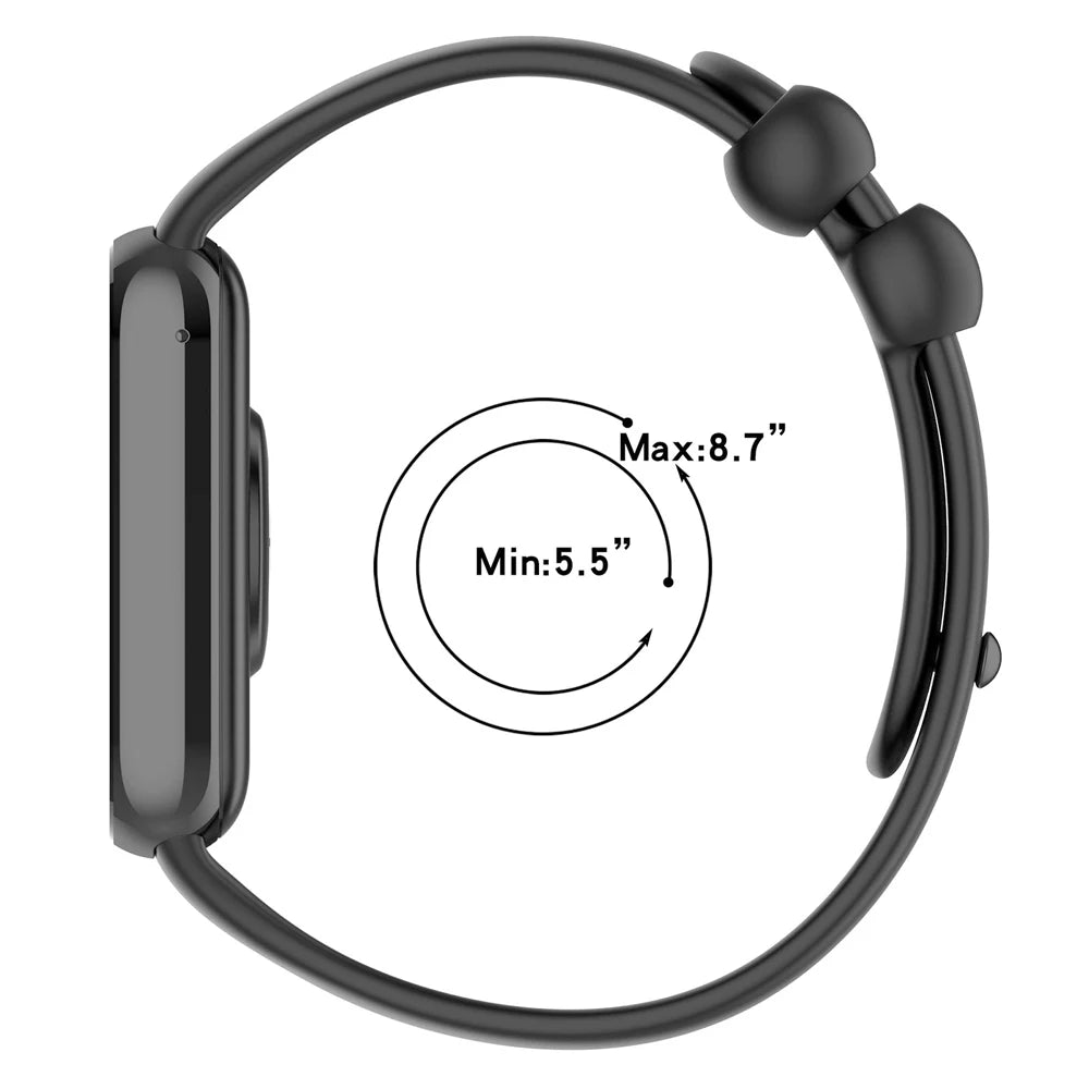 Silicone Band for Redmi watch 4 Strap smart watch accessories watchband wrist correa bracelet Replacement belt for mi band 8 pro