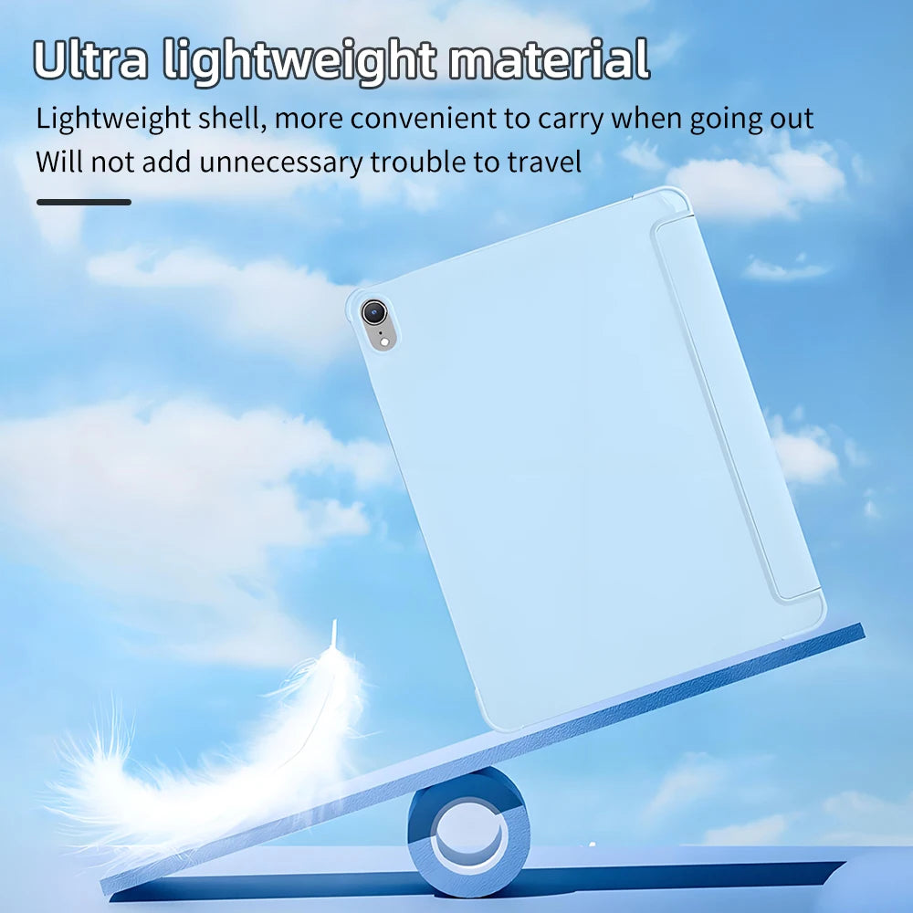 For iPad 10th Gen Case 3 fold Fall prevention Cover for Air 4 5 6 10.9in 11in 13in For Air 2 9.7 Pro 11 12.9 13 Mini 6 7 Case