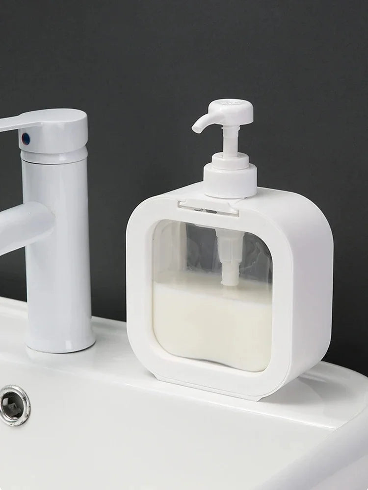 500/300mL Large Capacity Transparent Soap Lotion Dispenser Bottle Press Pump Plastic Hand Sanitizer For Kitchen Bathroom Travel