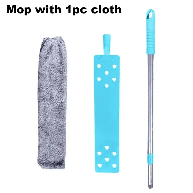 Long-Handled Detachable Mop Household Cleaning Tool for Floor Bed Bottom Vacuum Sofa Dusting And Gap Cleaning