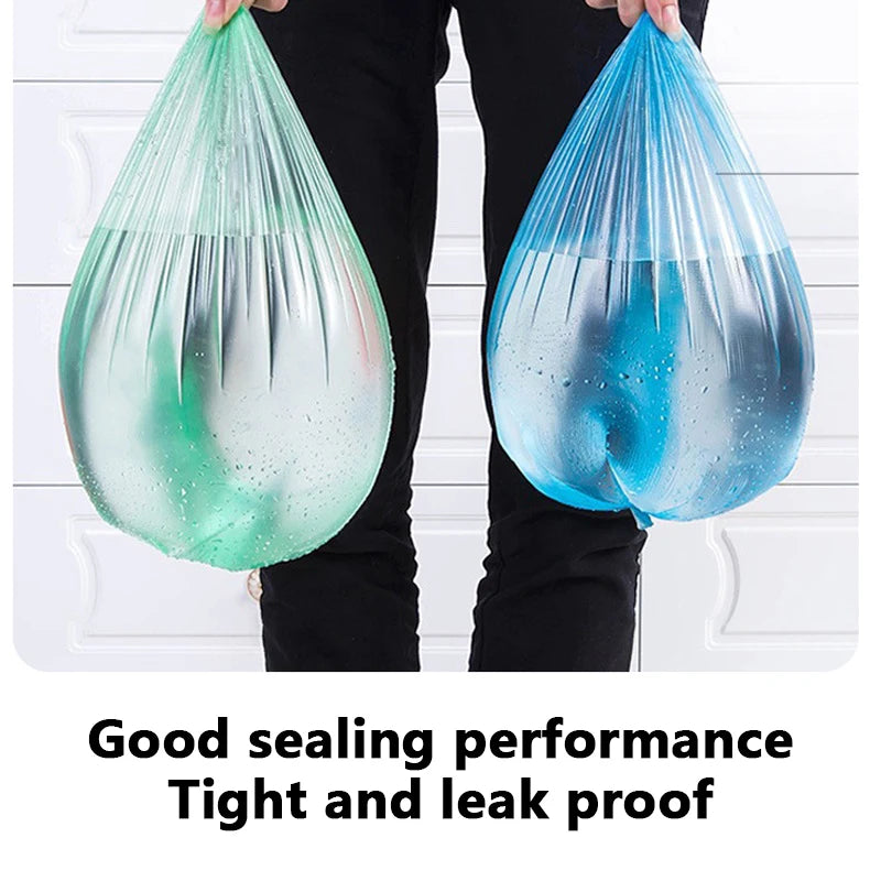 Disposable Flat-mouth Garbage Bag In Roll New Material Thickened And Strong Household Kitchen Bedroom Color Garbage Bag 45x50cm