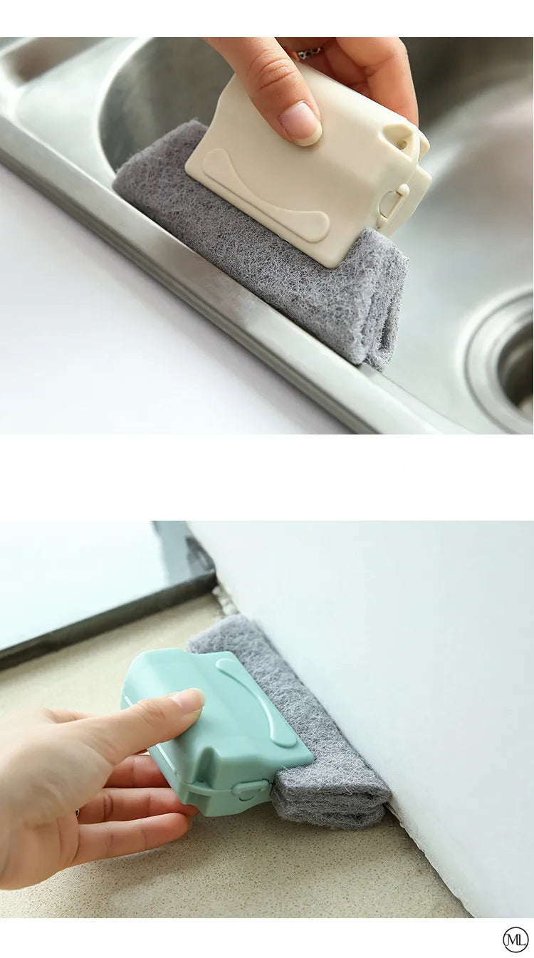 Window Track Cleaner Window Groove Cleaning Brush Tools Set for Door Groove Sliding Door Track Crevice Household Clean Tool