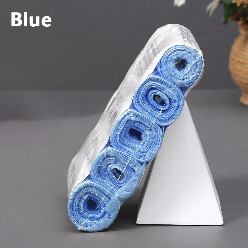 Disposable Flat-mouth Garbage Bag In Roll New Material Thickened And Strong Household Kitchen Bedroom Color Garbage Bag 45x50cm