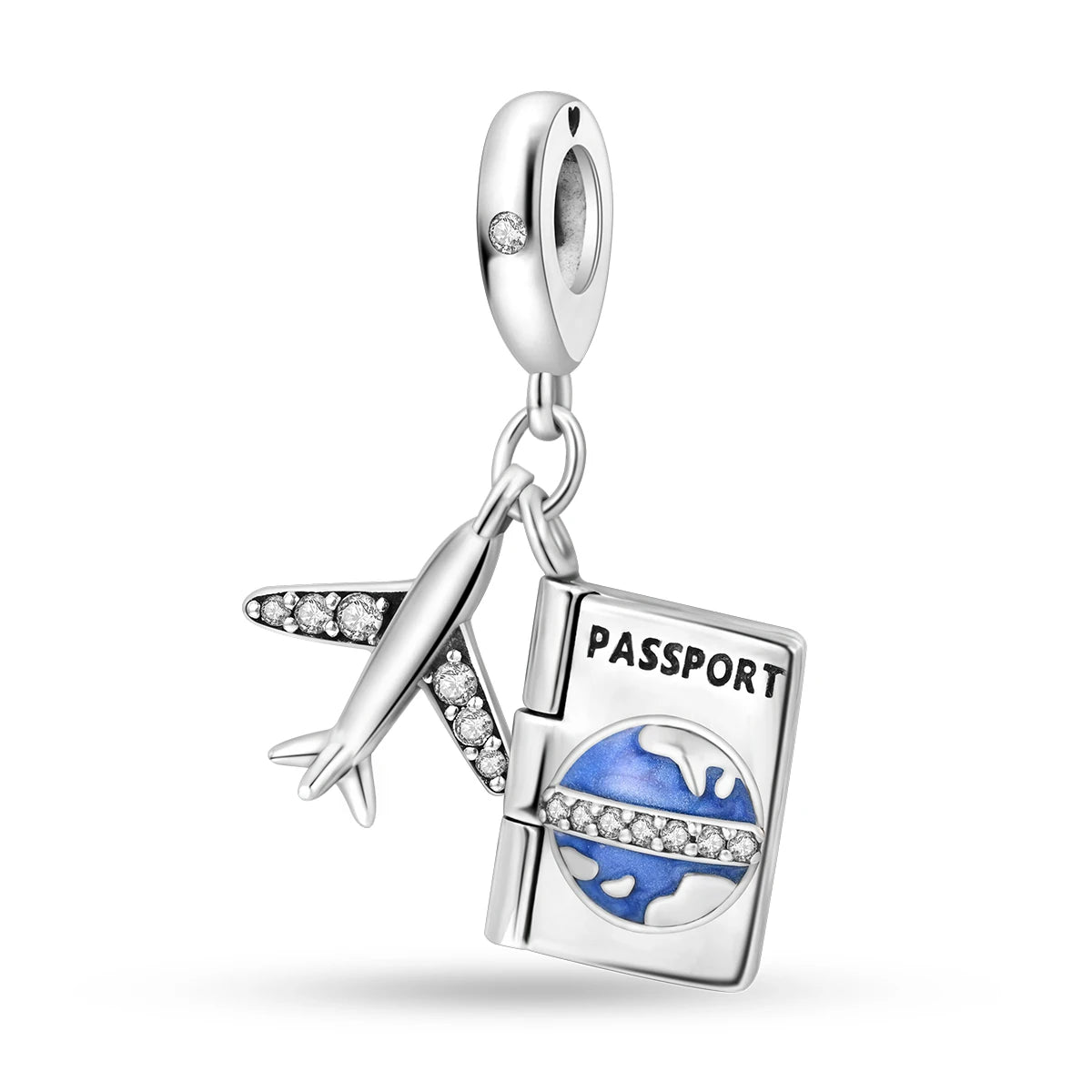 Travel Charm 925 Silver Plane Paris Tower Pendant Fit Bracelet Beads Making Woman Fashion Jewelry