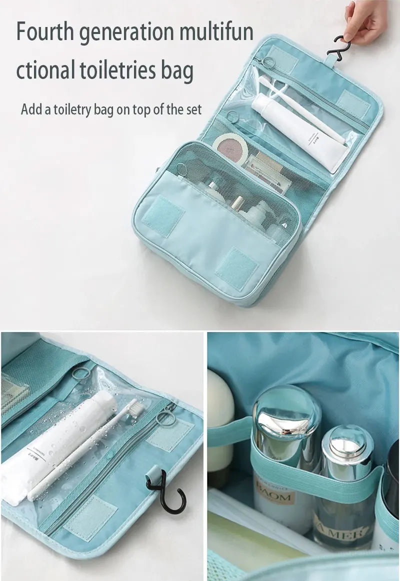 10/7 Pcs Set Travel Organizer Storage Bags Suitcase Packing Cubes Cases Portable Wardrobe Luggage Clothes Shoe Pouch Fold