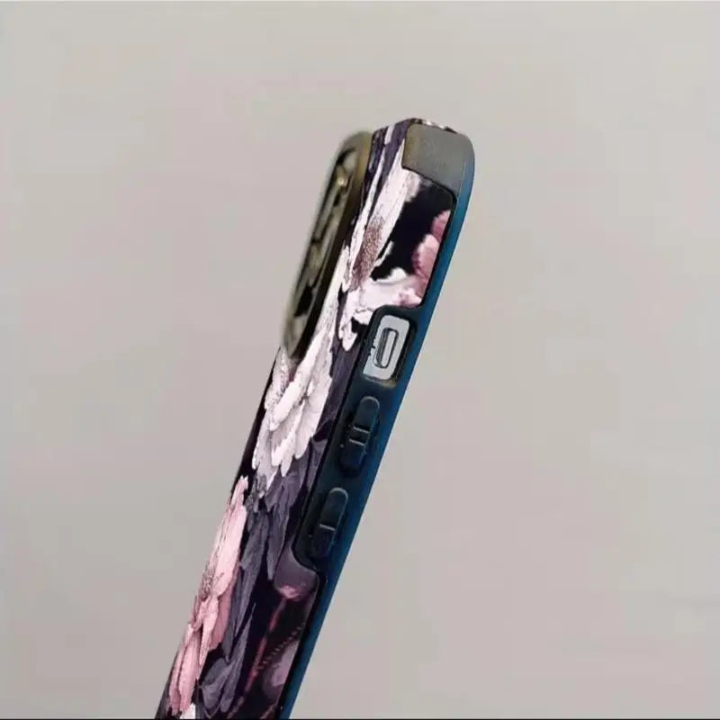 Flower Pattern Phone Case, Cover for IPhone 16 Pro Max 15 Pro 14Plus 13 12 11 XR X/XS Smartphone Shockproof Anti-slip Soft TPU