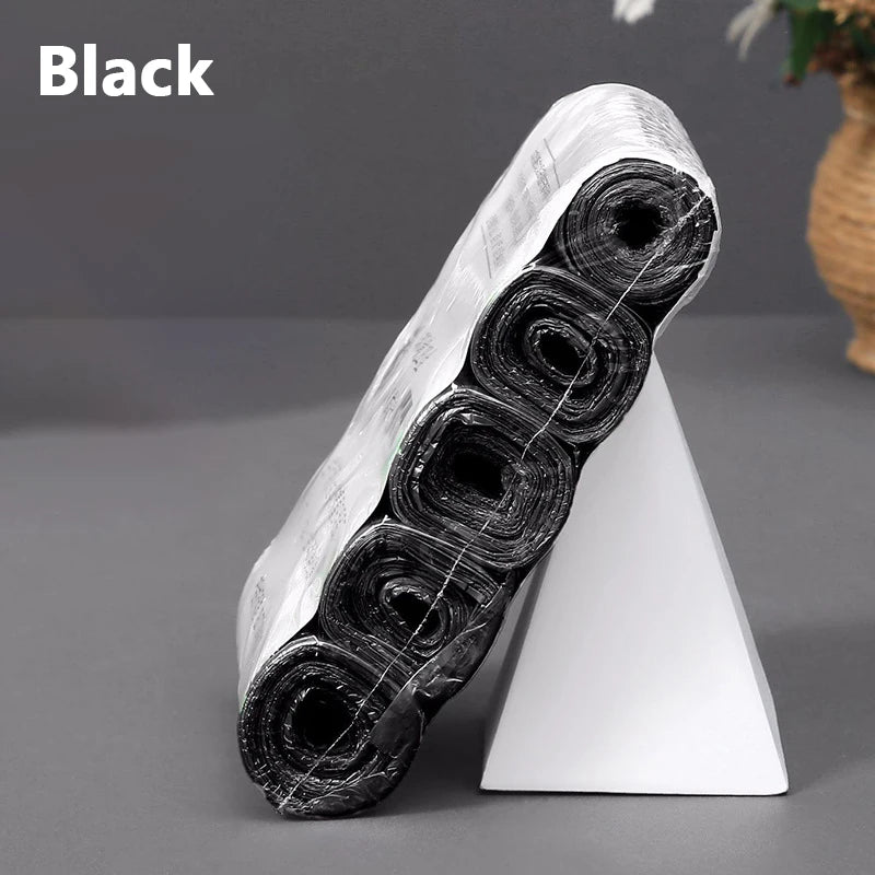 Disposable Flat-mouth Garbage Bag In Roll New Material Thickened And Strong Household Kitchen Bedroom Color Garbage Bag 45x50cm