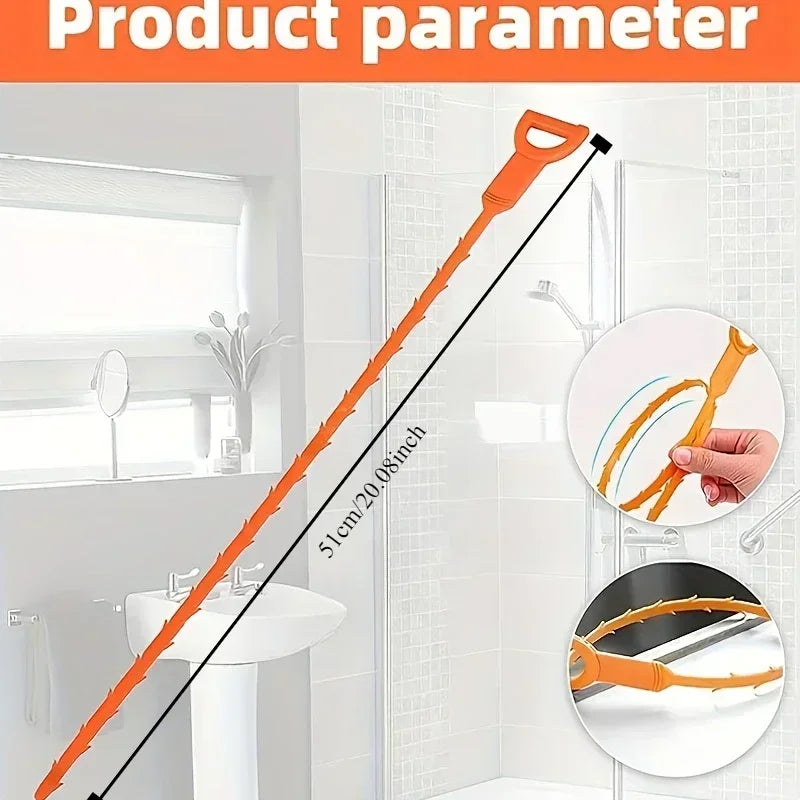 Multi-Pack Drain Cleaner Hooks Professional Pipe Hair Removal Tool for Toilet/Sink Outlet Sewer Dredging Kit