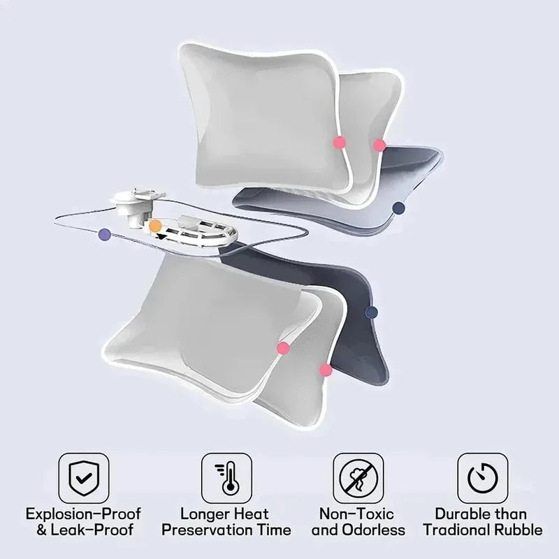 Rechargeable Hand Warmer (EU Plug) - Cute Reusable Hot Compress Bag & Hot Water Bottle