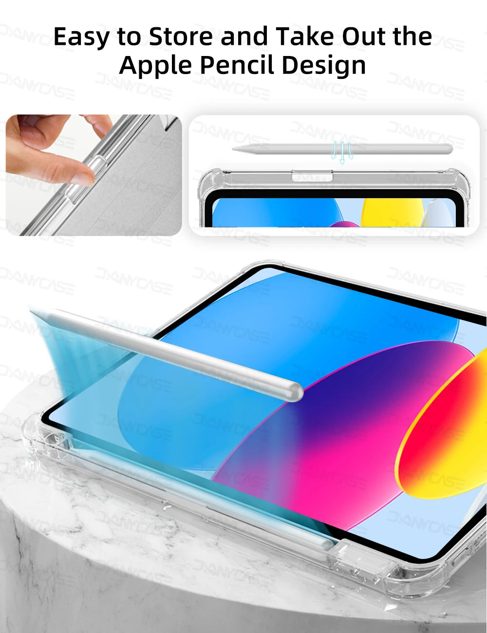 For iPad Air 11 2024 Pro Transparency Case For 2024 iPad Air 11-inch 12.9-inch Air 4/5 iPad 7/8/9th 10.2 5/6th 9.7in Tablet Case