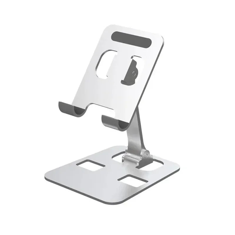 Xikcu Foldable Desk Phone Holder Mount Stand For iPhone 12-16 Universal Mobile Phone Holder Tablet Desktop Aluminum Alloy Holder