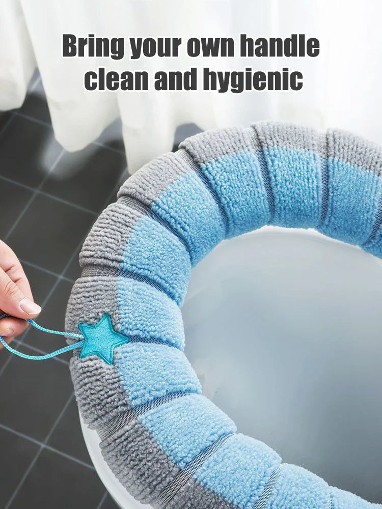 1pcs Toilet Cover Toilet Seat Cover Pads with Handle Toilet Lid Cover Cushion Thicker Bathroom Soft Toilet Seat Cover Soft Thick
