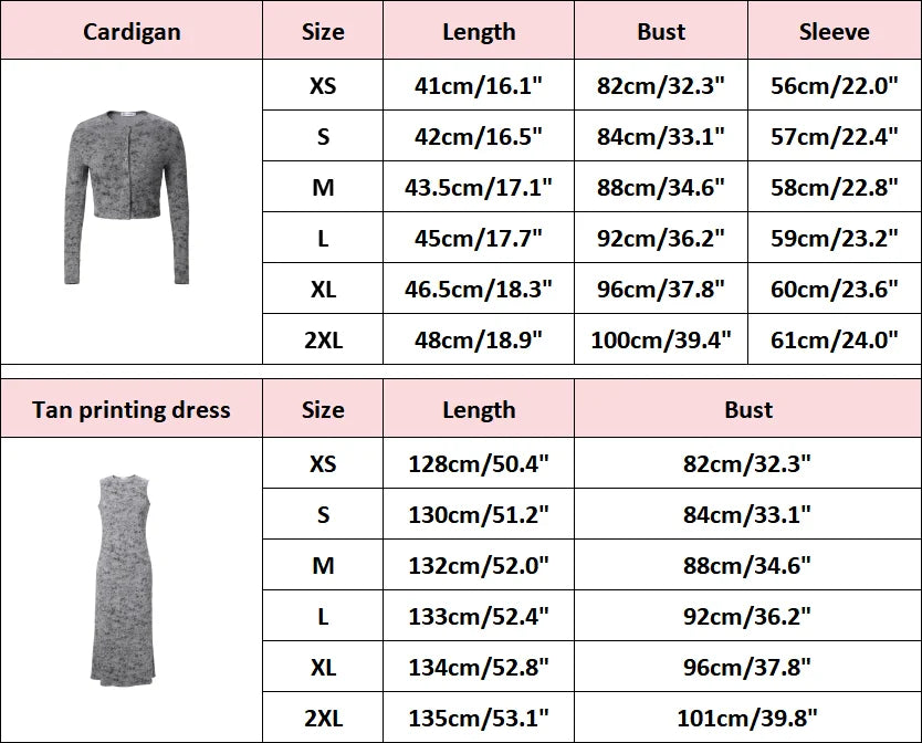 AP SS2025 New Women Dress Rib Tie Dye Cardigan and Dress Cotton Soft