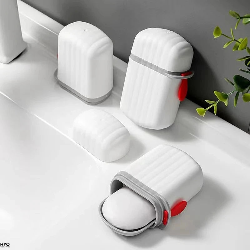 1Pc Porte-savon portable étanche, boîte à savon pour voyage et salle de bain