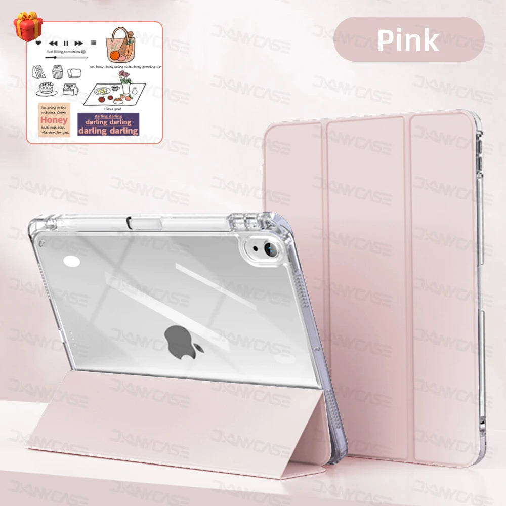 For iPad Air 11 2024 Pro Transparency Case For 2024 iPad Air 11-inch 12.9-inch Air 4/5 iPad 7/8/9th 10.2 5/6th 9.7in Tablet Case