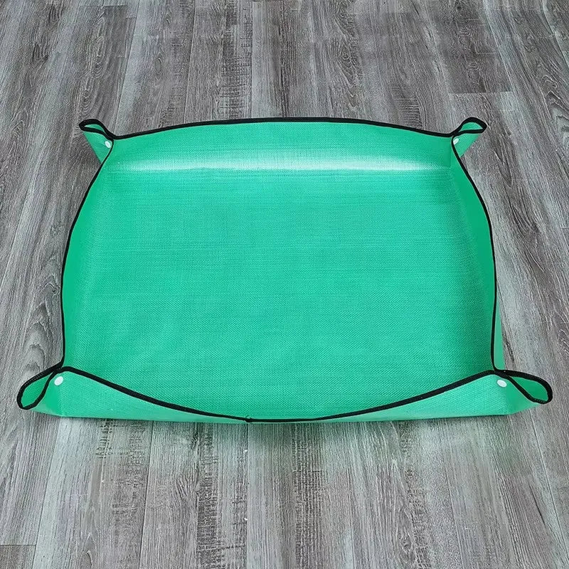 50*50cm Flower Pots Transplanting Mats Gardening Planting Mat PE Plant Repotting Mat Foldable Waterproof Gardening Potting Pad
