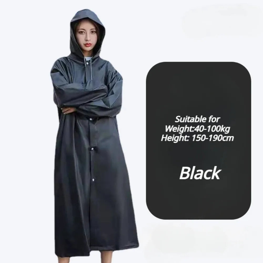 Disposable Adults Reusable Raincoats,Waterproof Rain Ponchos,Adults-Reusable Emergency Raincoats with Hoodand Drawstring