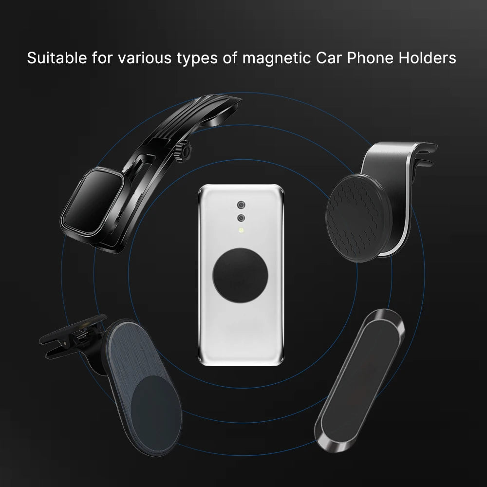Magnetic Metal Plate For Car Phone Holder Universal Iron Sheet Disk Sticker Mount Mobile Phone Magnet Stand For IPhone