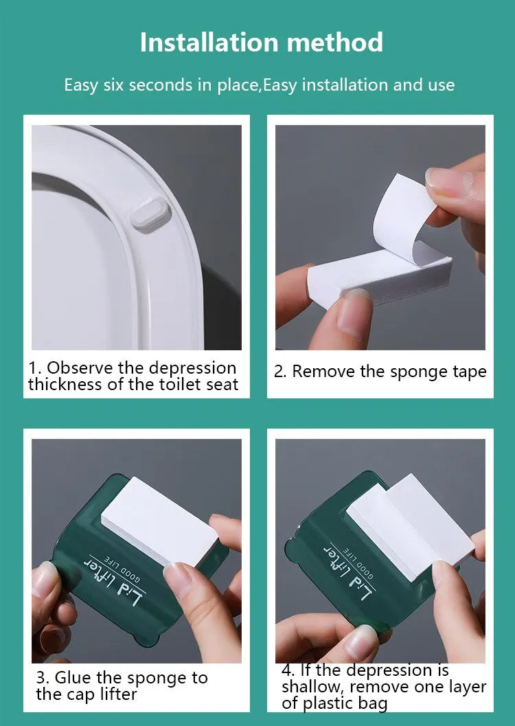 1 Pc Toilet Lid Lifting Device Light and Small PS Material to Lift the Toilet Lid Bathroom Supplies