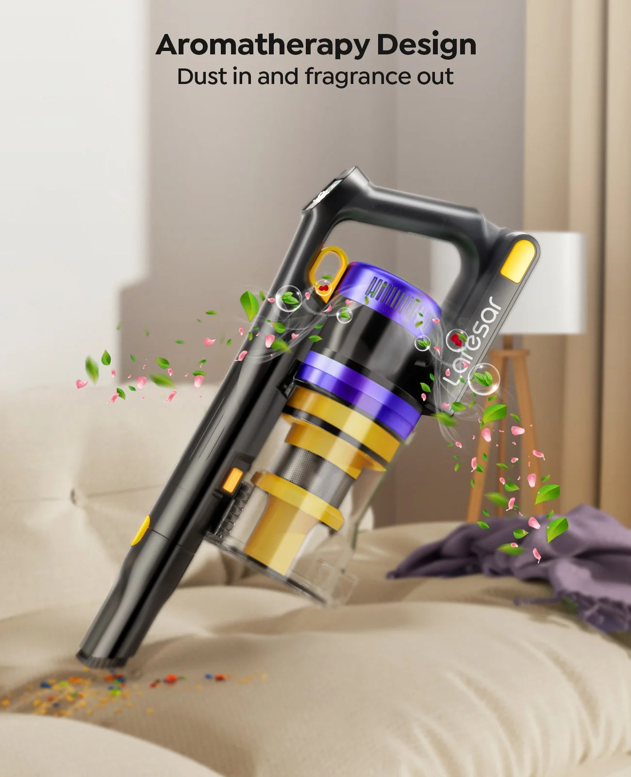 Laresar X11 Wireless vacuum cleaner 550W 55000PA Suction Makes Handheld Smart Home Dust mug 60 Minutes Running Time 3 PCs Filte Set