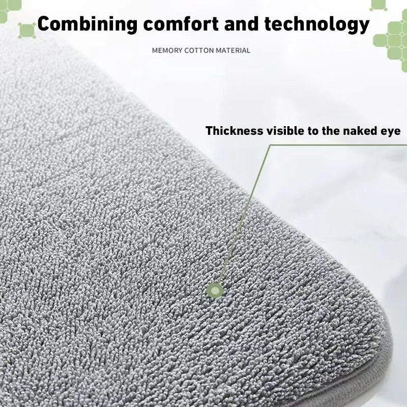 Super Absorbent Floor Mat Super Absorbent Bath Mat Super Anti Slip Coral Velvet Bathroom Floor Mat Door Mat Bathroom No Slip Mat