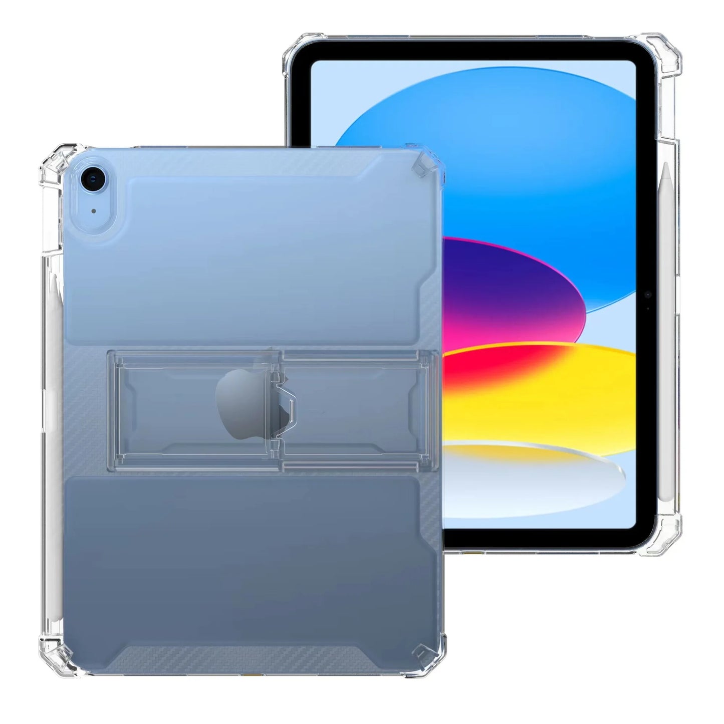 For iPad Case 2022 Pro 11 10th Generation 10.9 Air 5 4 10.2 7/9th 2021 Mini 6 10.5 2018 9.7 5th 6th 12 9 Transparent Cover Funda