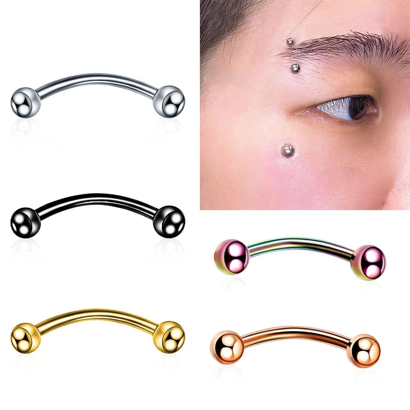 1PC metal Horseshoe Fake Nose Ring C Clip Septum Lip stainless steel Real Piercing Nose Rings Hoop For Women Men Jewelry