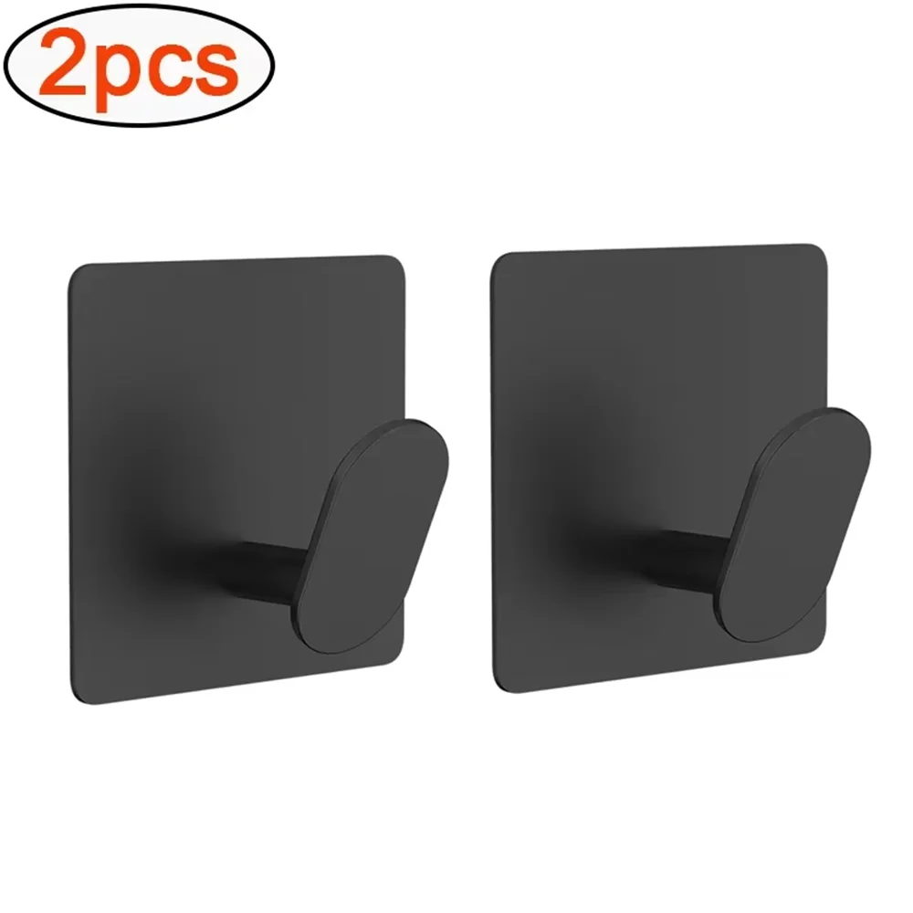 4/1pcs Stainless Steel Bathroom Robe Hooks Adhesive Wall Hook Towel holder Bathroom Kitchen Hardware Multi-Purpose Hanger Hook