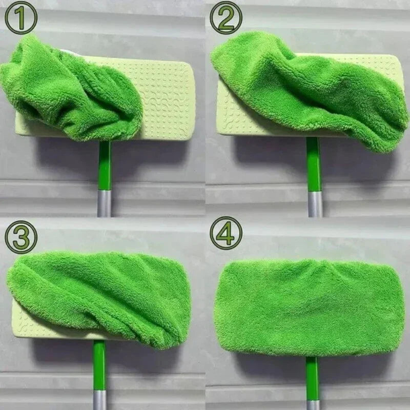 Eco-Friendly Mop Cover Set – 6-Pack Washable Flat Mop Pads for Dusting, Wet Mopping & Pet Hair Pickup, Reusable Alternative to