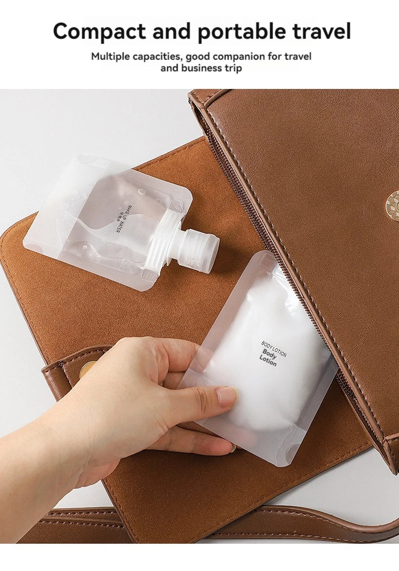 10Pcs 30/50/100ML Thickened Travel Subpackage Cosmetic Lotion Shower Gel Shampoo Portable Facial Cleanser